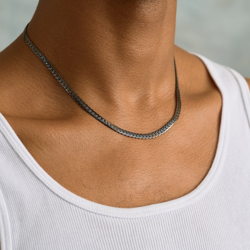 South Beach Cuban Chain in Black - 5mm