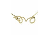 Ferragamo Sculptural Semi-Rigid Collar Gold