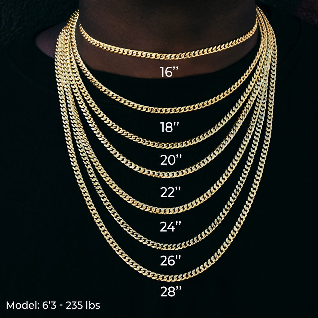 Franco Chain in Black - 3mm