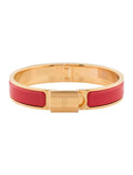 Hermes H Lock Red Gold Bracelet 12MM