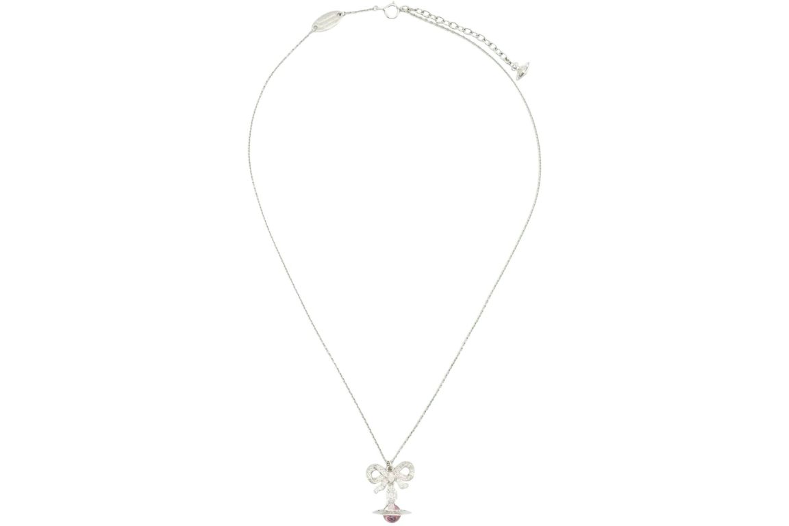 Vivienne Westwood Women's Octavie Pendant Platinum/Pink/Pink CZ